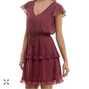 Sparkly short sleeve dress